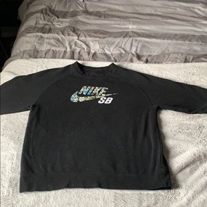 Black Nike SB crewneck Hoodie